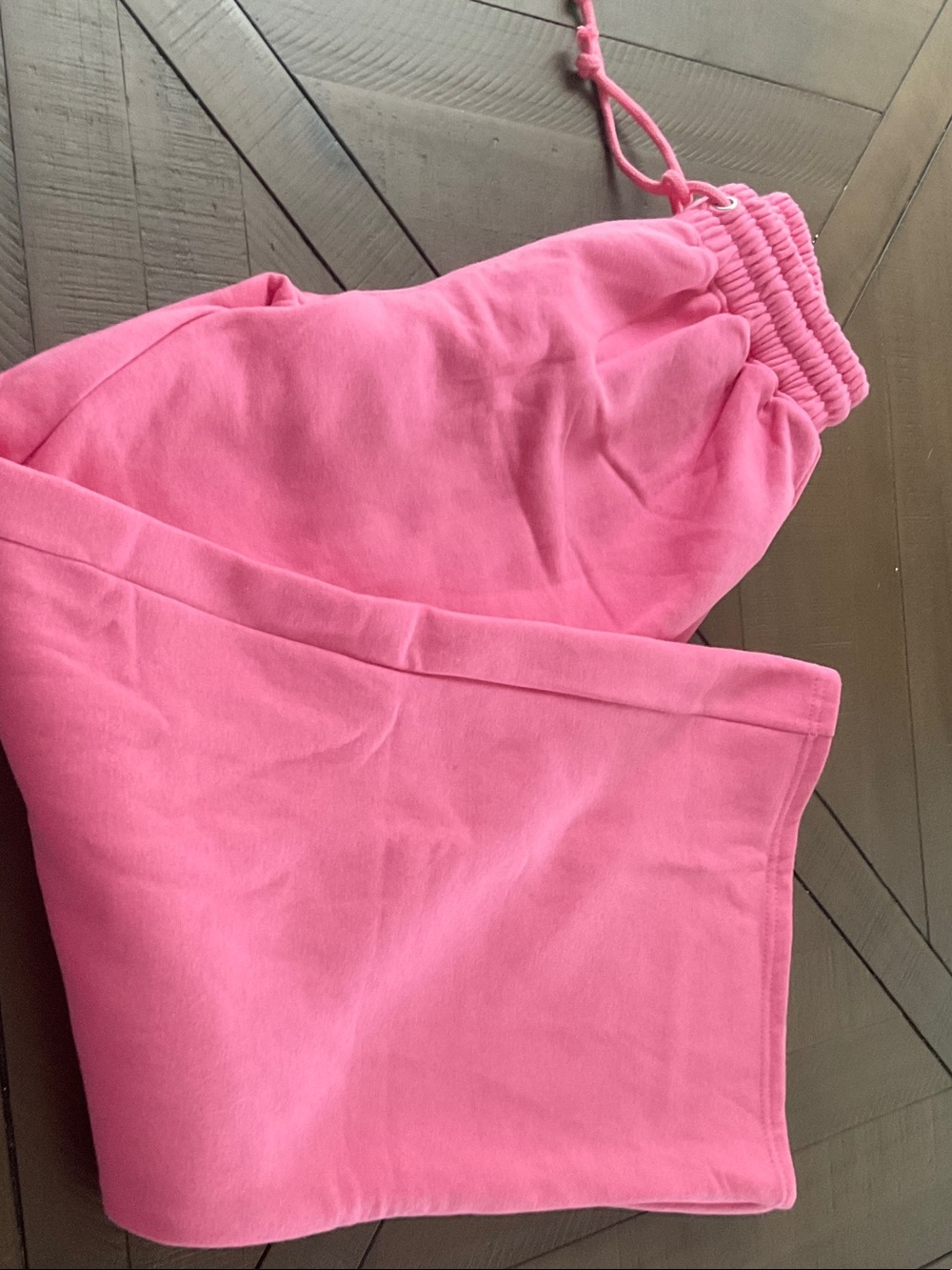 Fashion Nova Pink Drawstring Track Pants